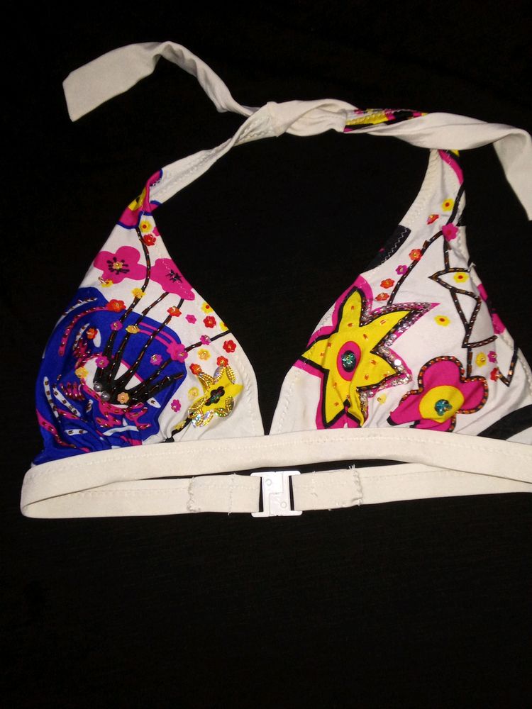 Imported Paded Embroidery Beach Bra