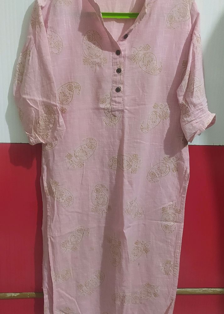 Pink Long Kurti