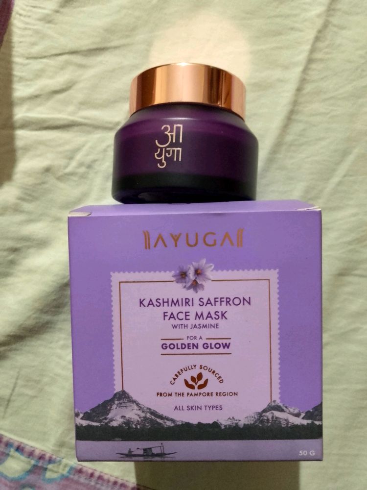 kashmiri saffron face mask