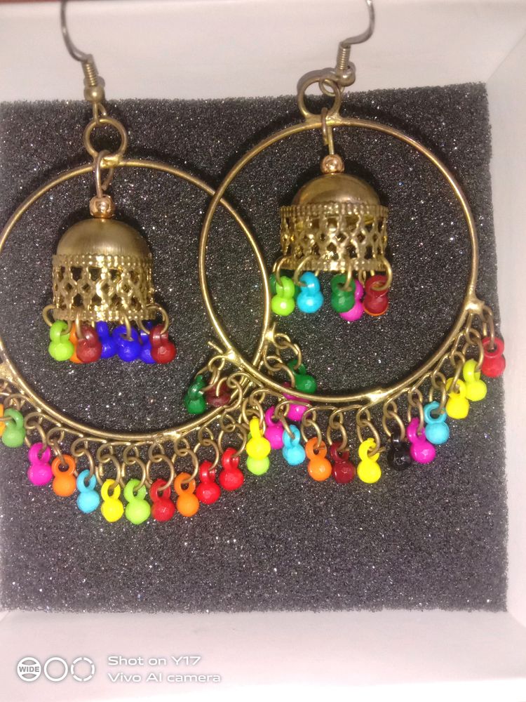 Multi Colour With Light Wait Earrings