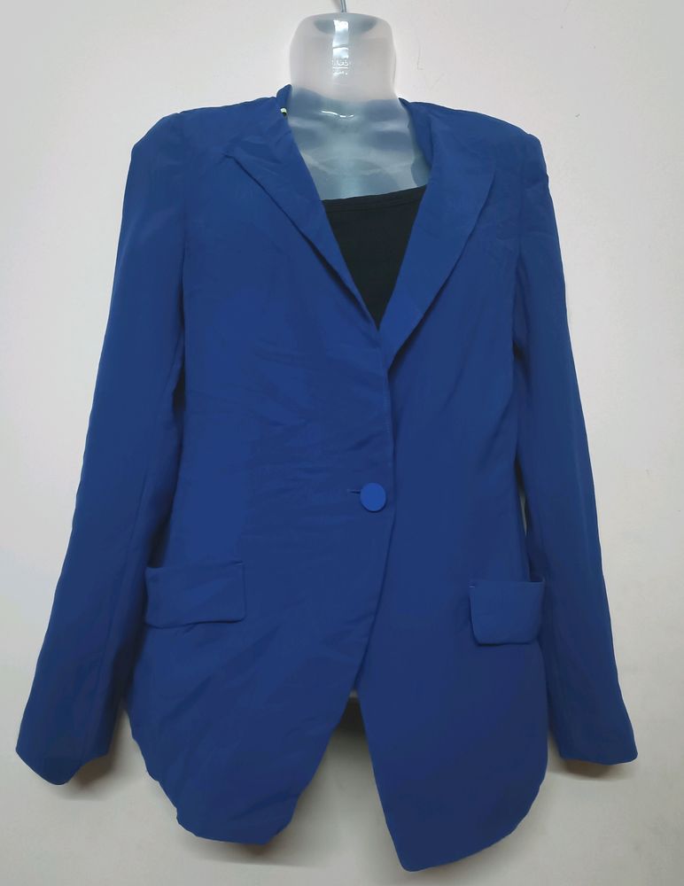 Navy Blue Blazer Type Of Shirt (Women's)