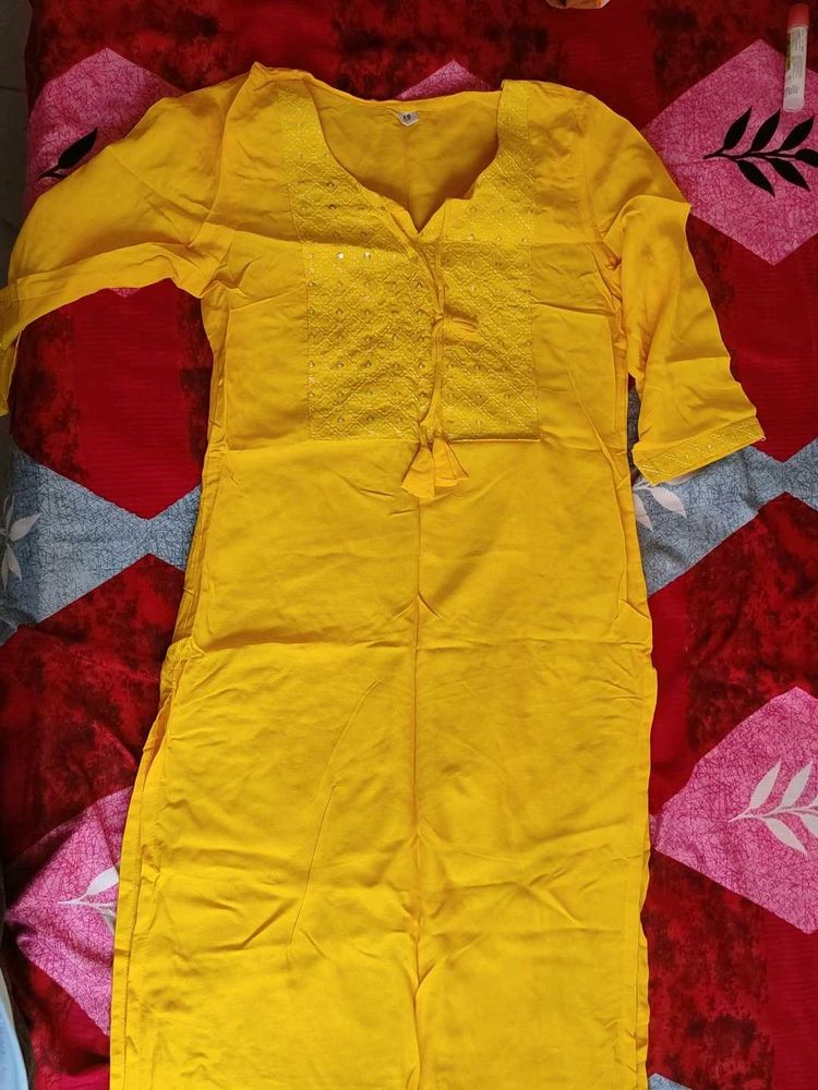 Yellow kurti