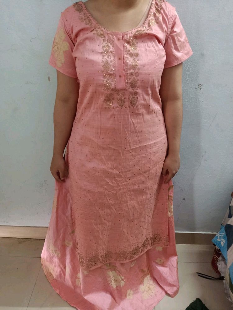 Pink Colour Gown