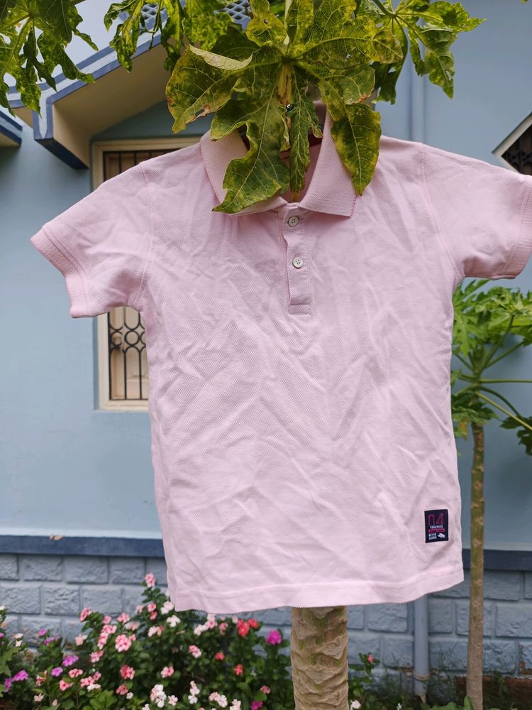 Pink & Blue Polo T-shirt 4-5 Yrs