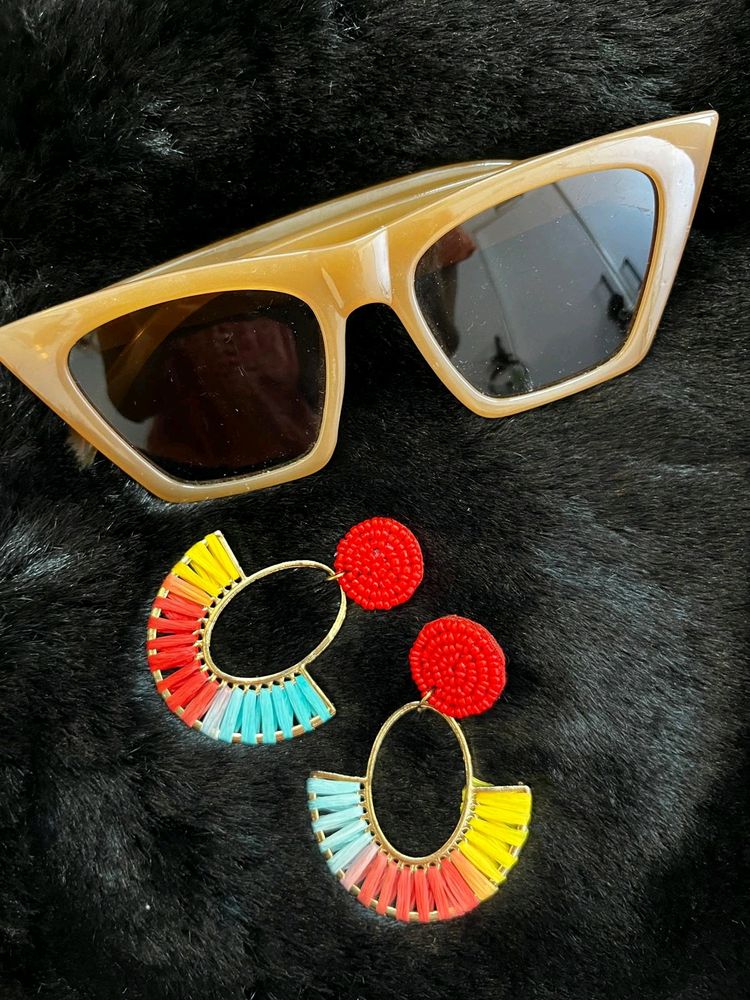 1+1 Sunglasses & Earrings