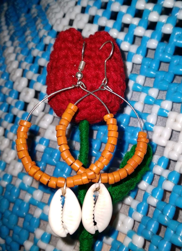 Brown Beads  Earing