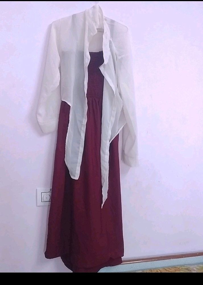 Silk Frock,With Coat