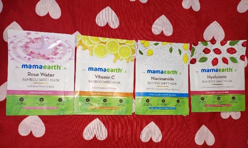 4 Sheet Masks Combo Pack