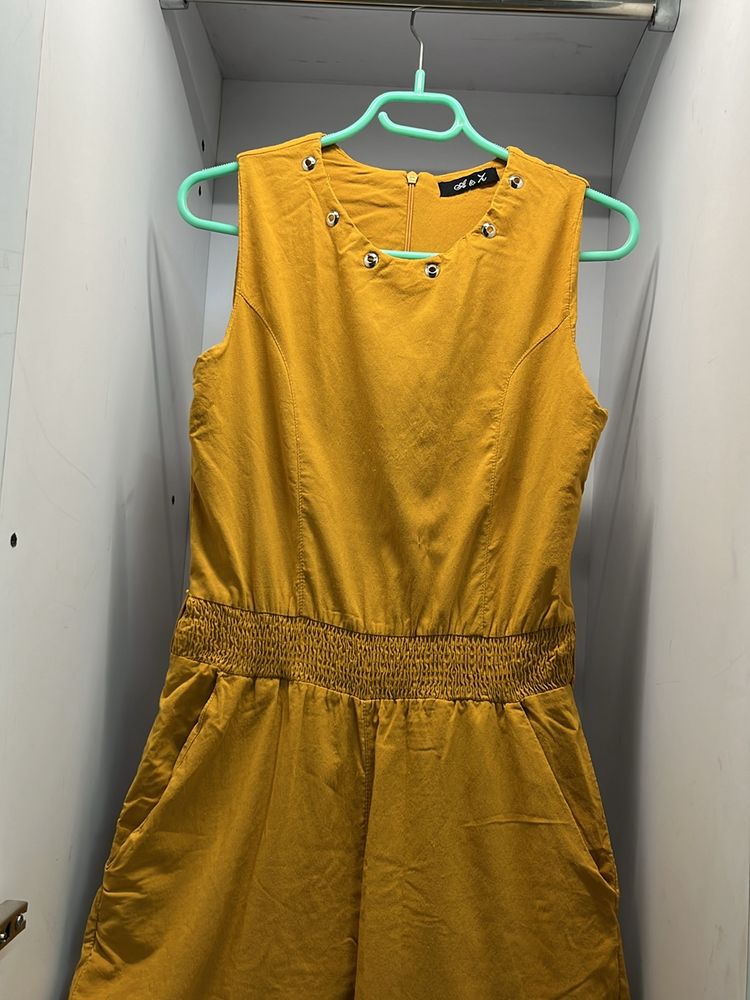 Mustard Colour Jumpsuit