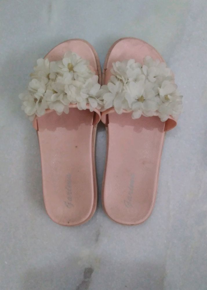 Pink Colour Slippers