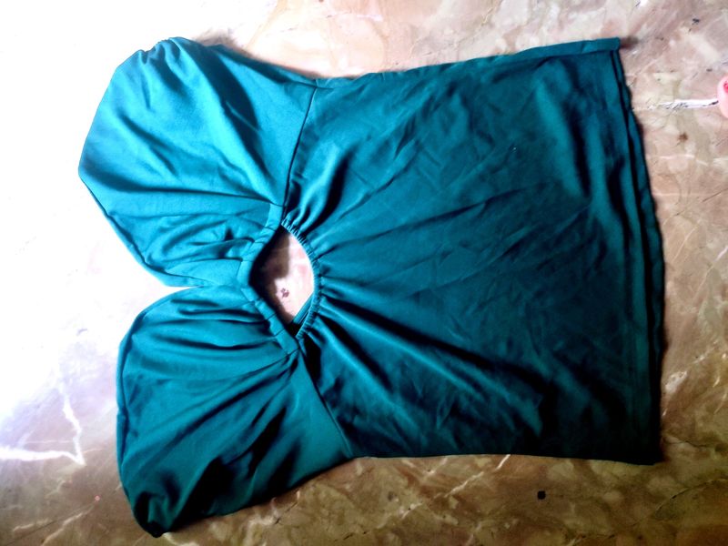 Green Puff Sleeve Top