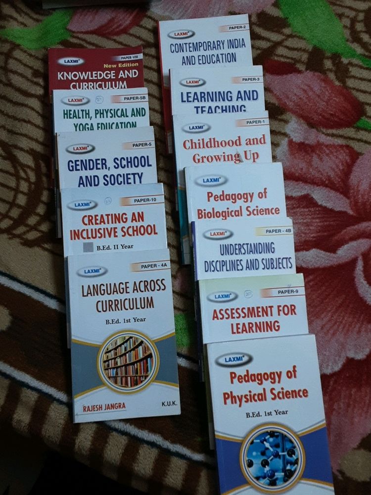 B.ed BOOKS FOR 1st 2nd Year Of Kuk University