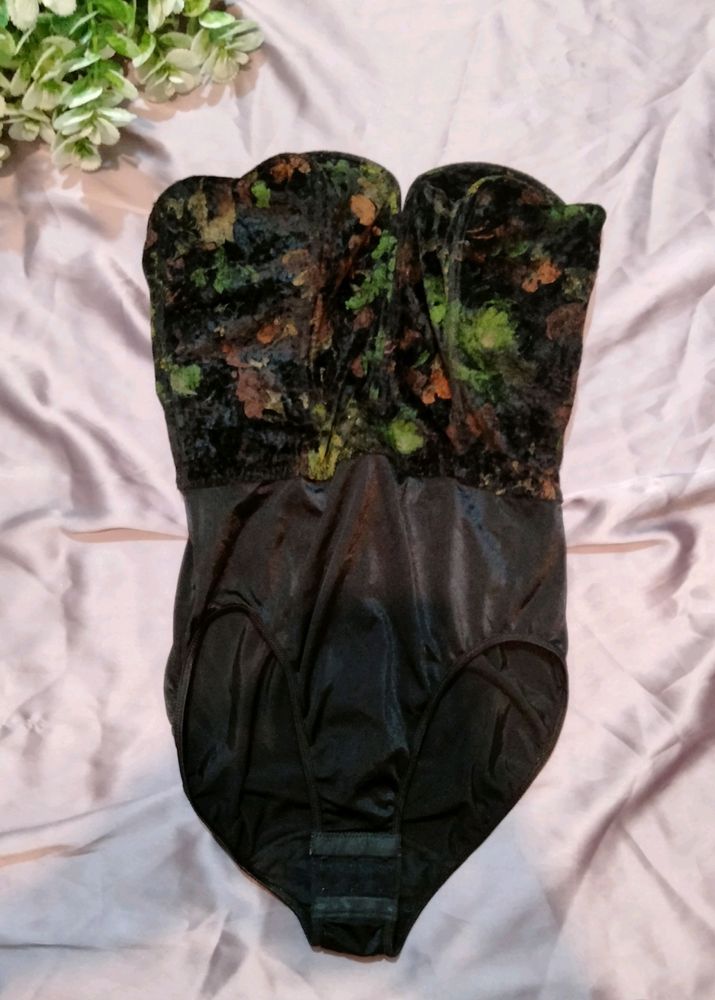 Black Velvet Bodysuit