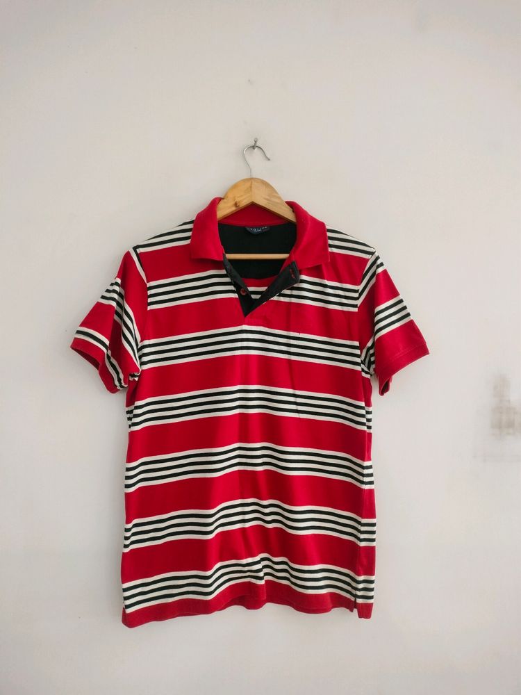 Red Striped T Shirt (Men's)