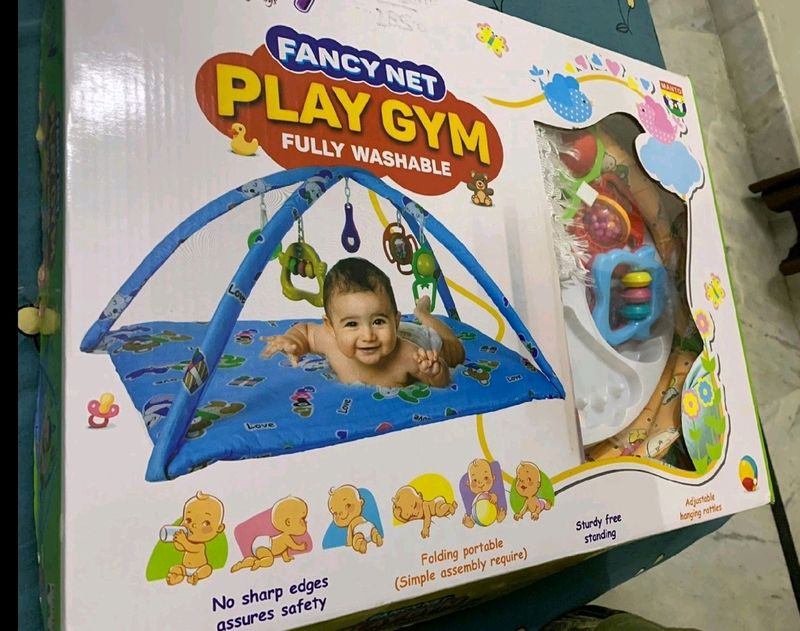 Bedding Set Play Gym with Mosquito net+ Baby Dress