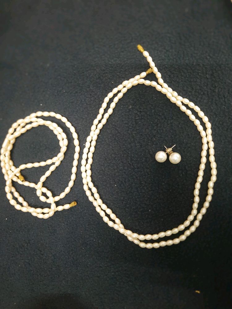 Pearl Necklace Set