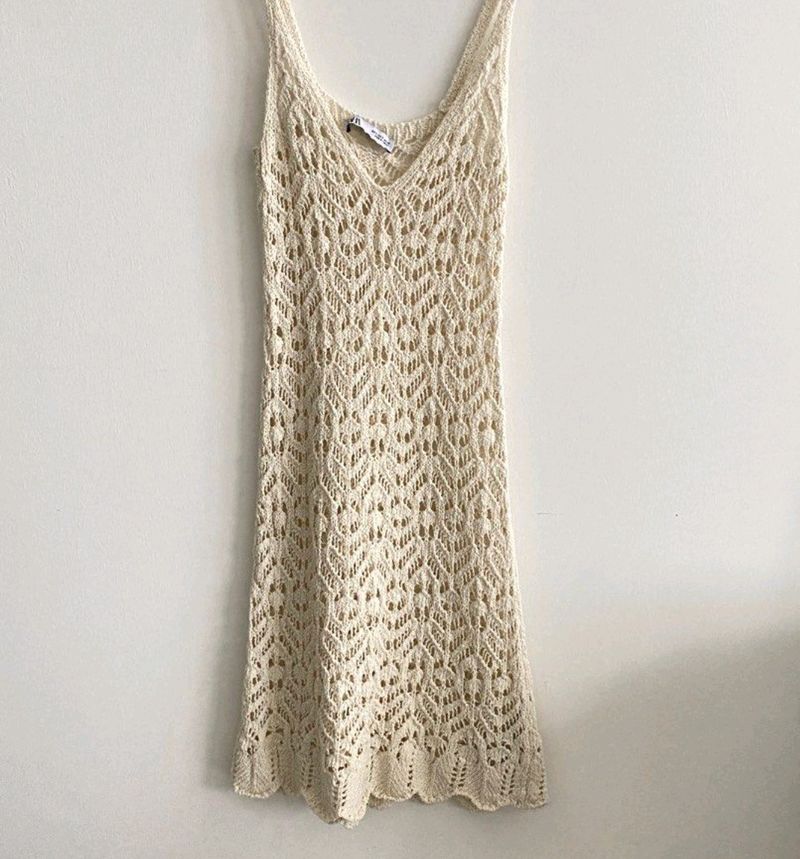 ZARA most Viral Crochet Dress