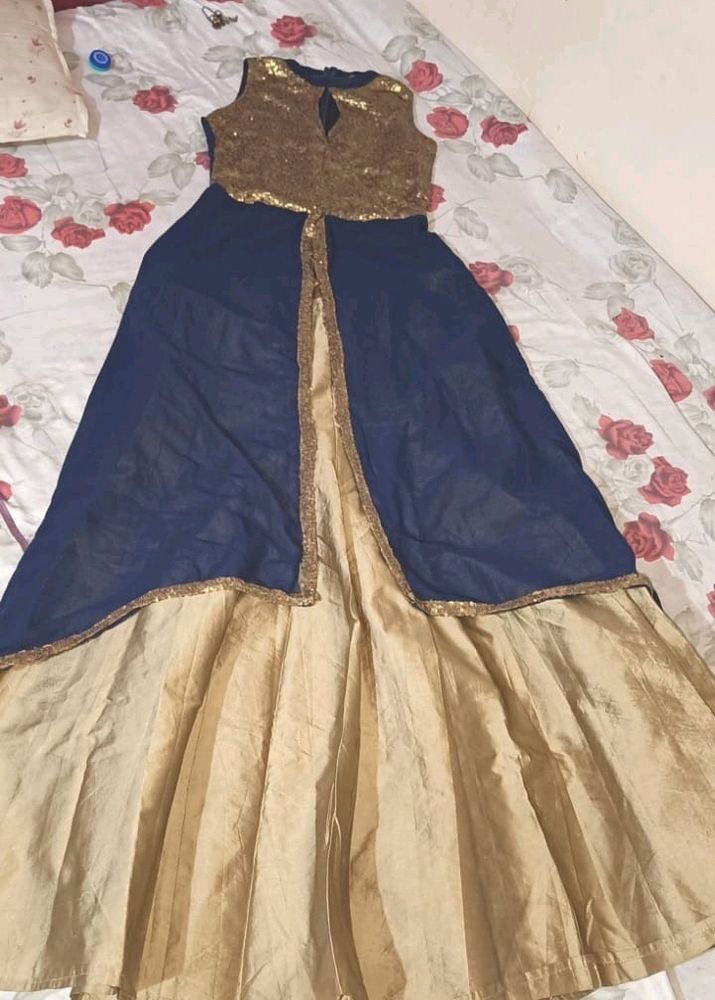 Beautiful Indowestern Dress Skirt With Upper