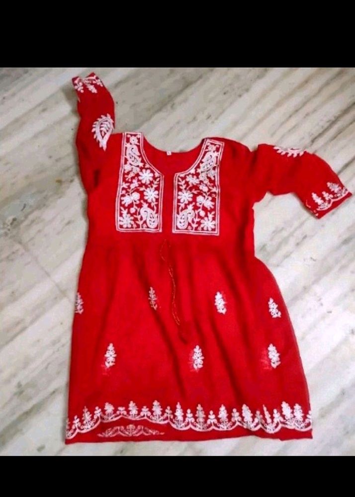 Red Short Kurti