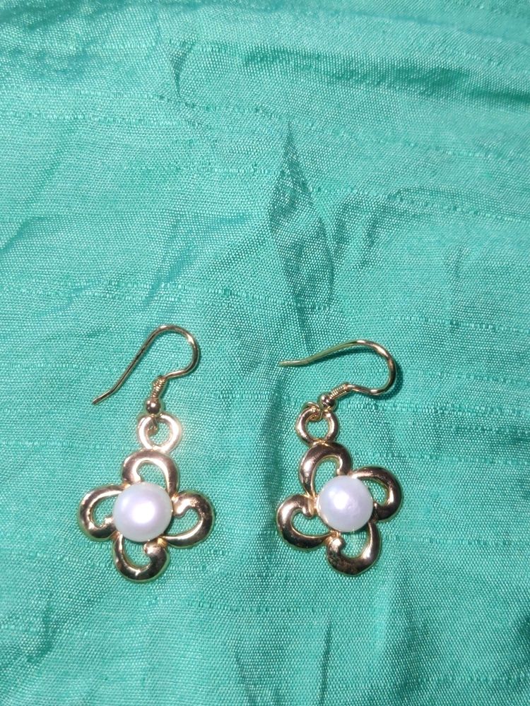 Pearl Flower Earrings