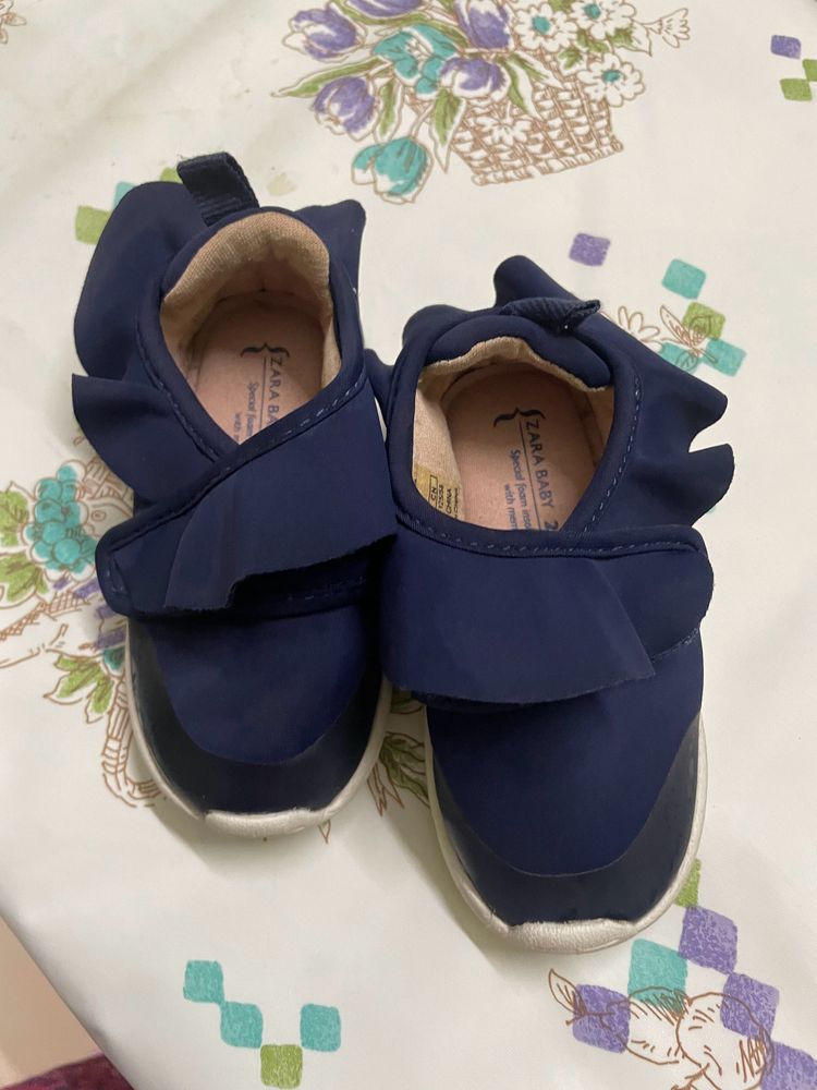 Zara Blue Shoes For Girls