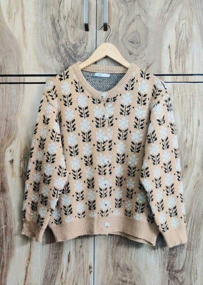 Light Brown Sweater Size-38