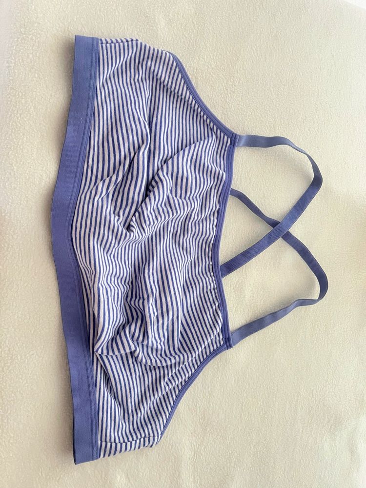 Zivame Striped Non Padded Light Wear Bra