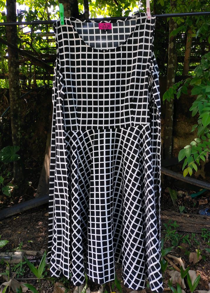 Black and White Checkered Frock