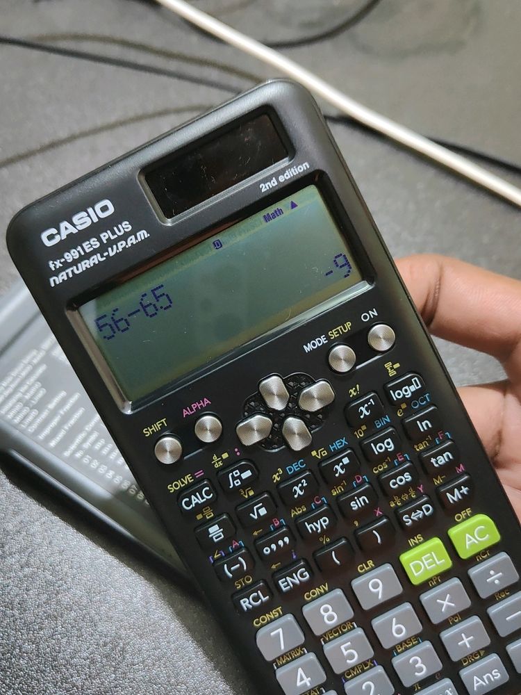 CASIO advanced maths and scientific calculator.