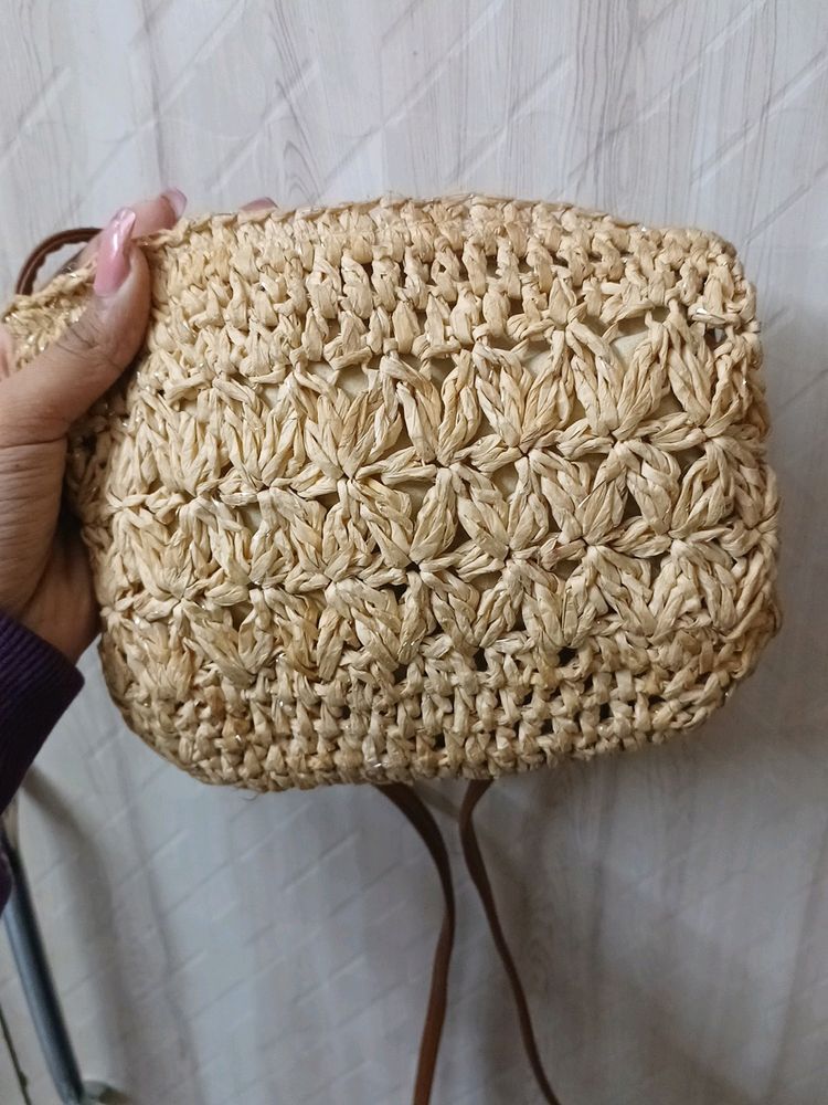 It's A Brass Knitted Bag