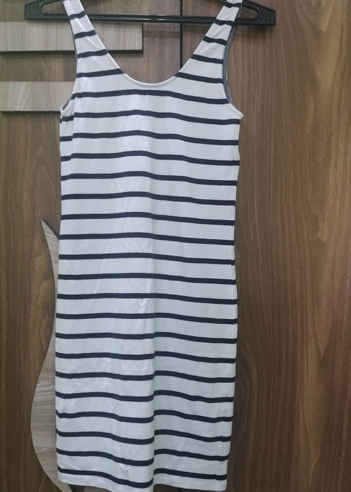 Striped Bodycon Dress For Women