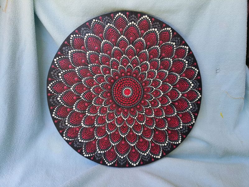 flower pattern doting mandala art 🕊