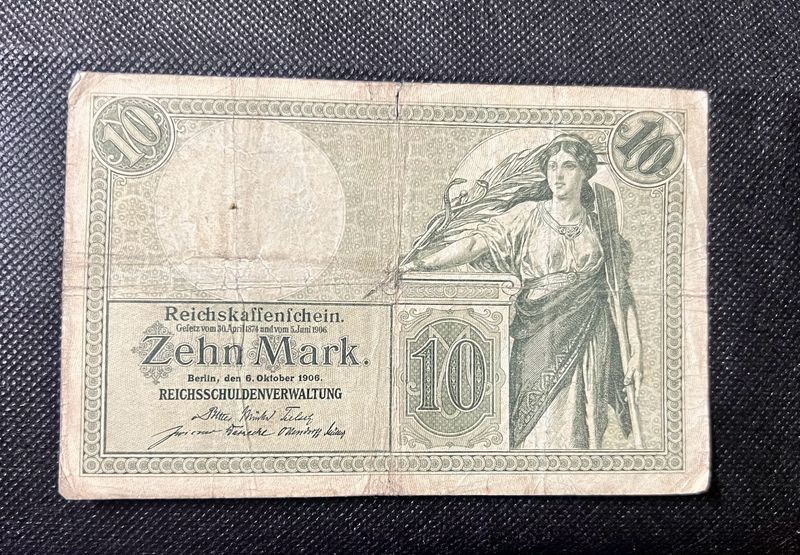 10 Zehn Mark Germany 1906 Rare