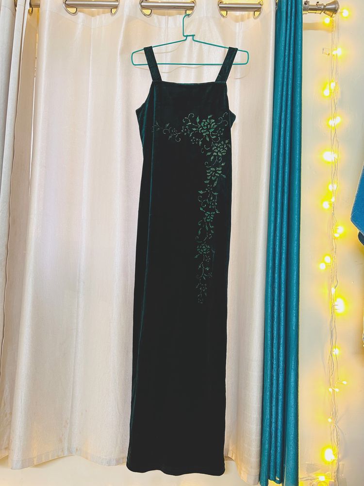 Bottle Green Cocktail Dress