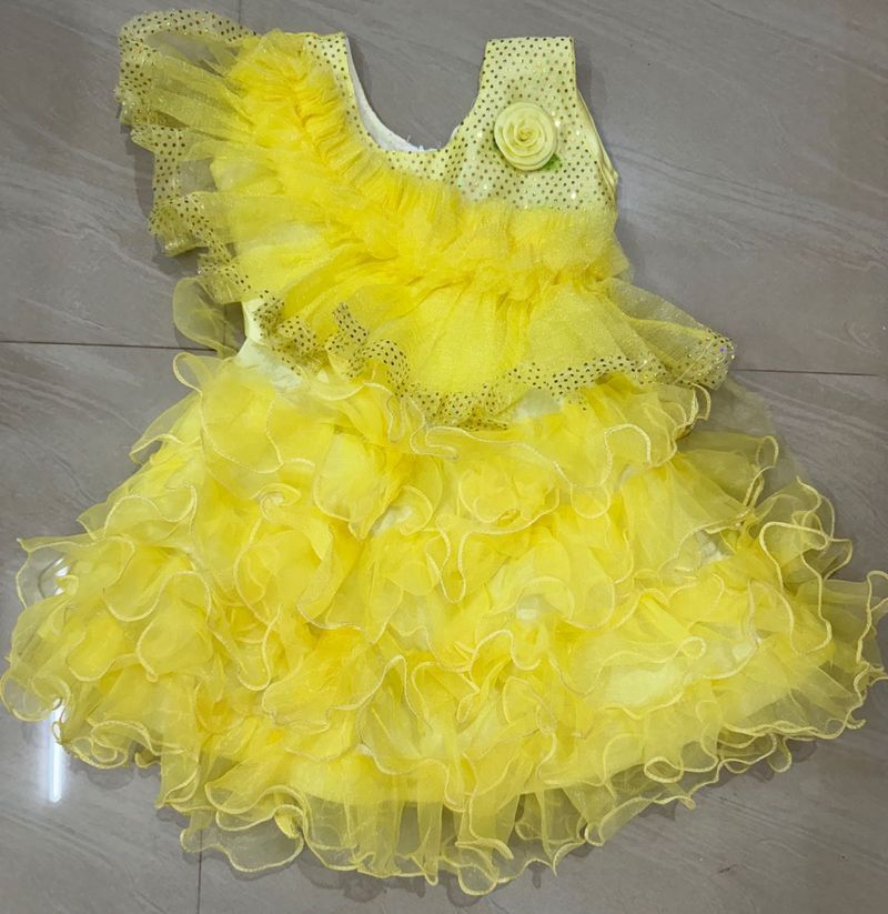 Babygirl Yellow Frock As Freebie