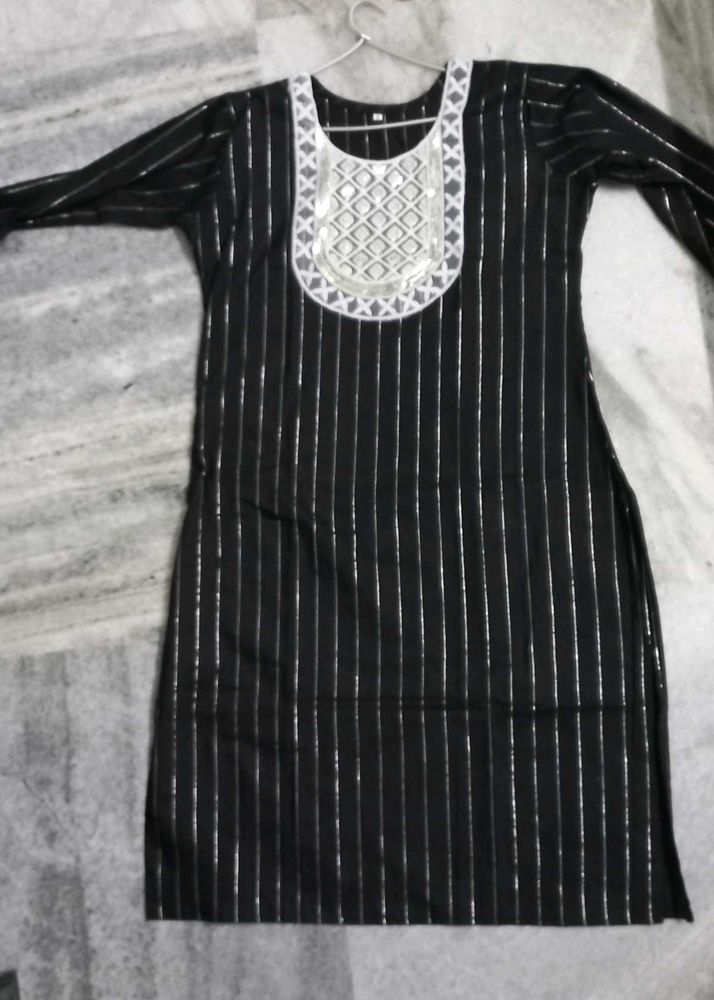 Black formal kurti