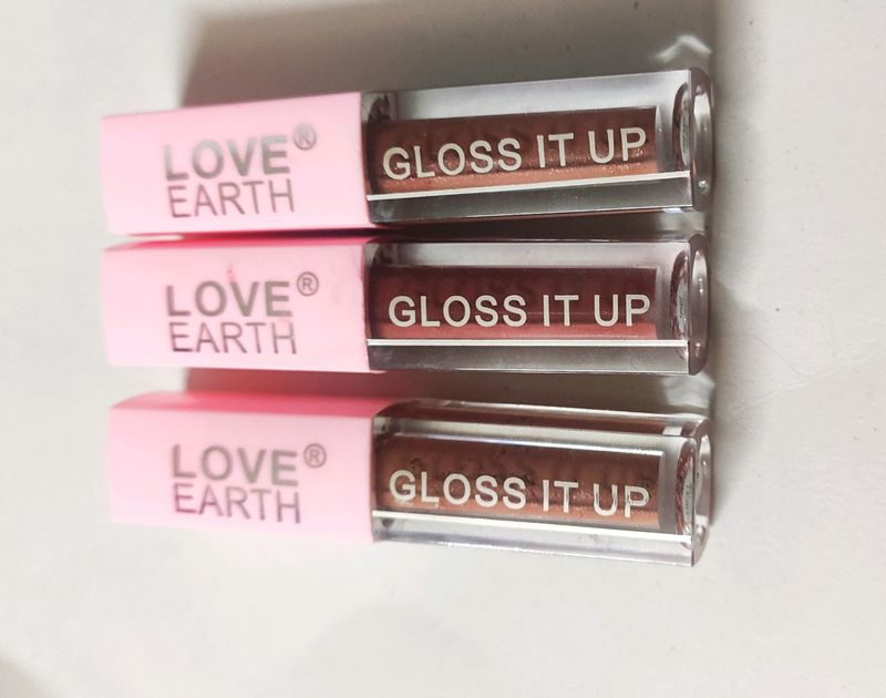 New -Combo Of Sparkly Lip Gloss 3 Pieces