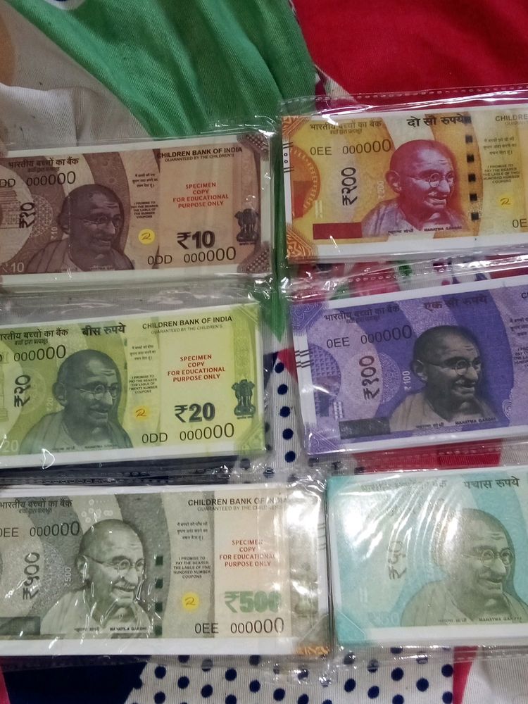 Fake Notes Of All Dememoinations - Total 600 Note