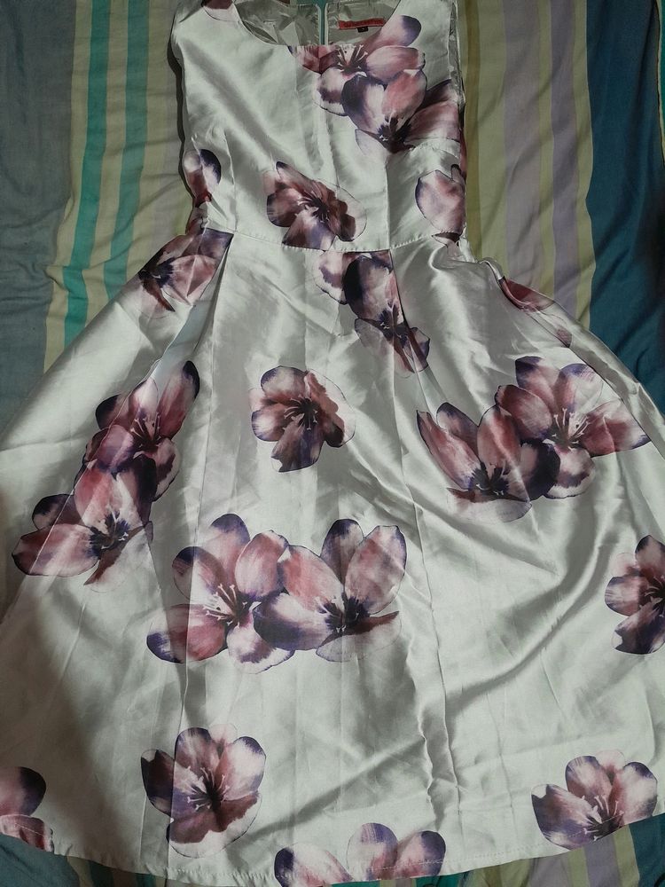 Flowered Printed Dress