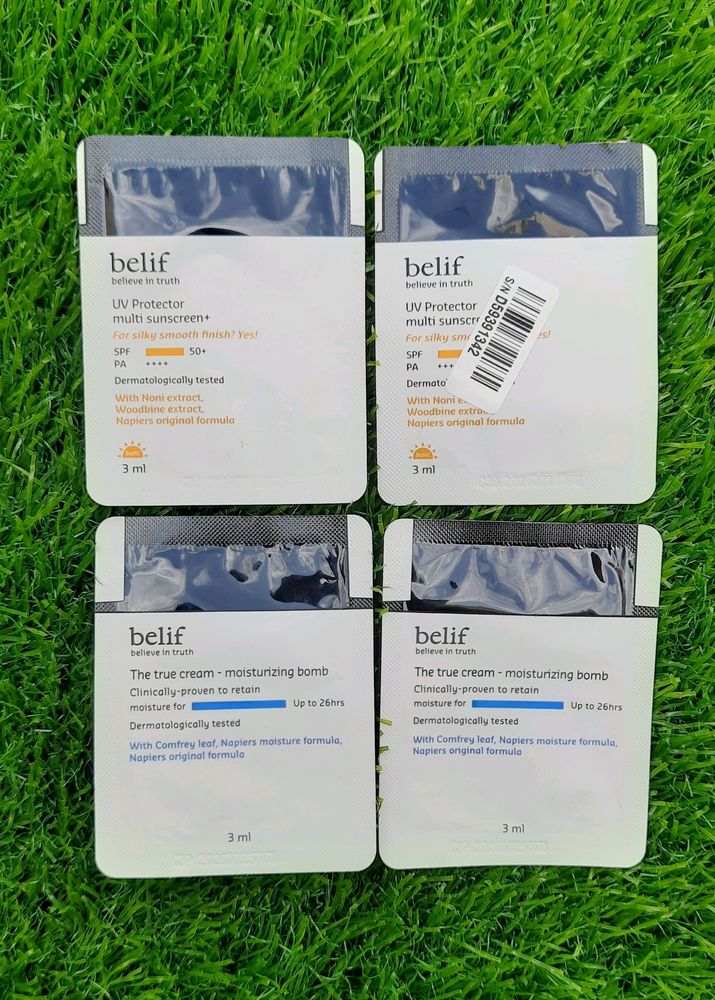 Belif Sunscreen And Moisturizing Bomb