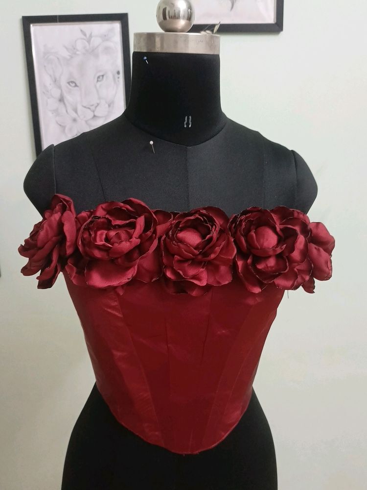 Unique Rose Corset Top