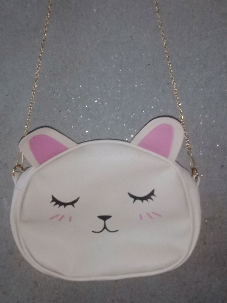 White Colour Rabbit Slingbag