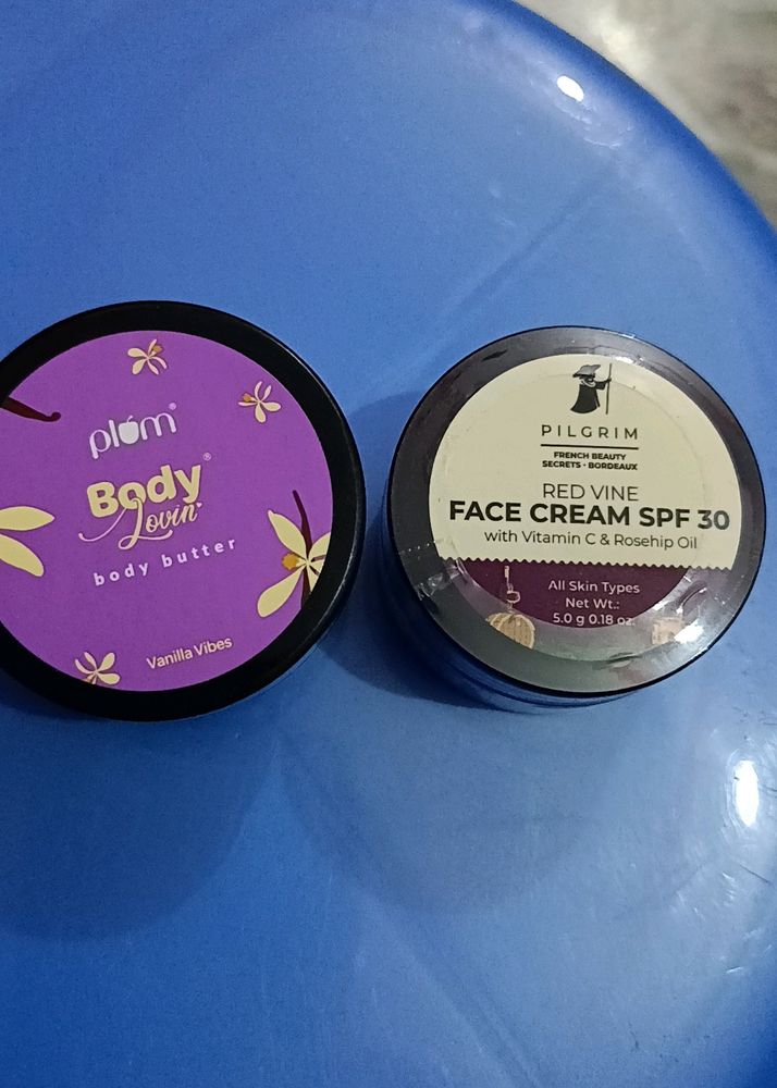 Pilgrim Face cream & Plum Body Butter