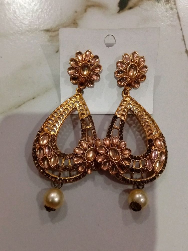 Golden Hanging Earrings