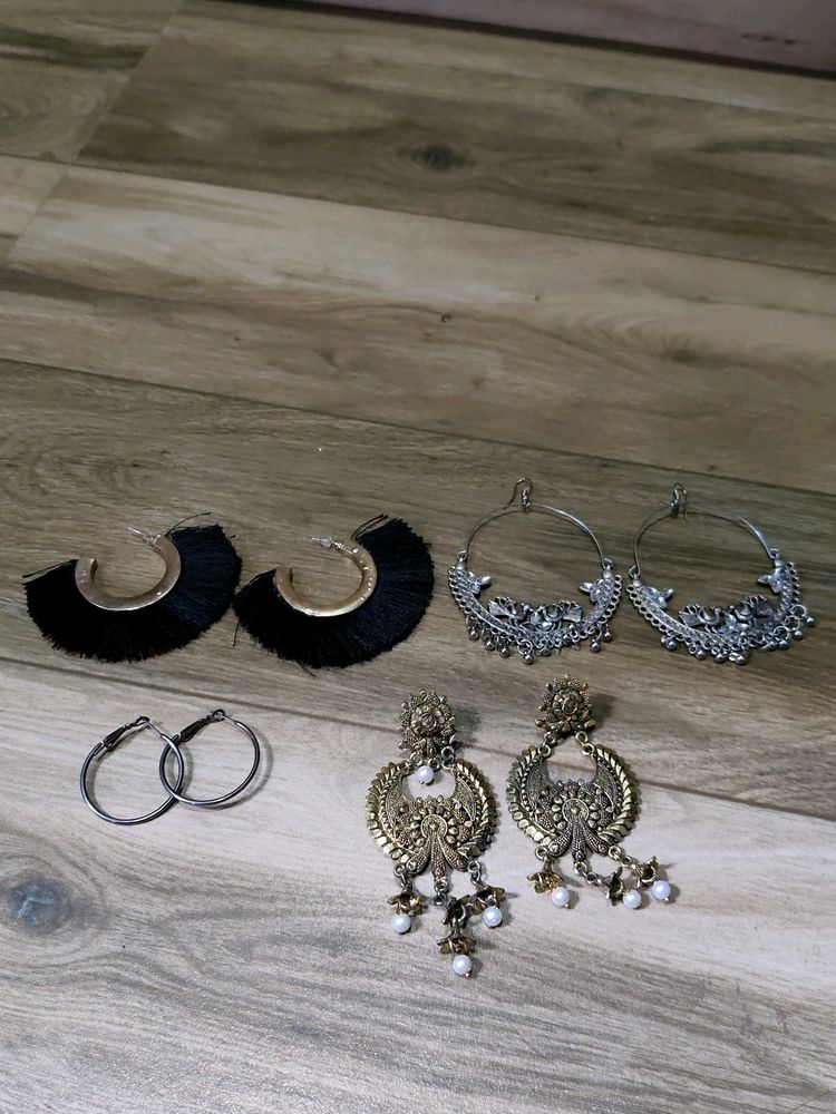 4 Earrings - 125 Coins For 1 Pair Get Freebies