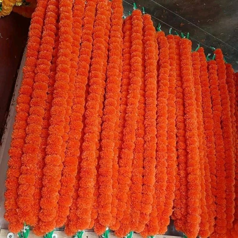 Orange Marigold Mala