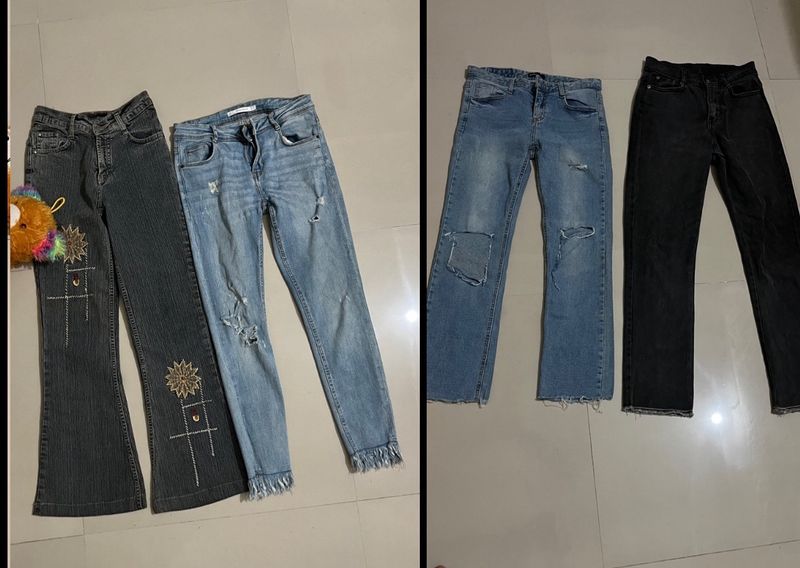 4 Combo Jeans For Girl