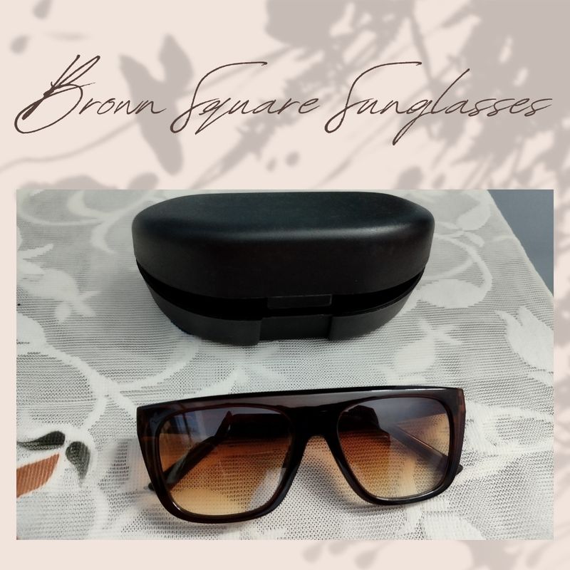 Brown Square Sunglasses