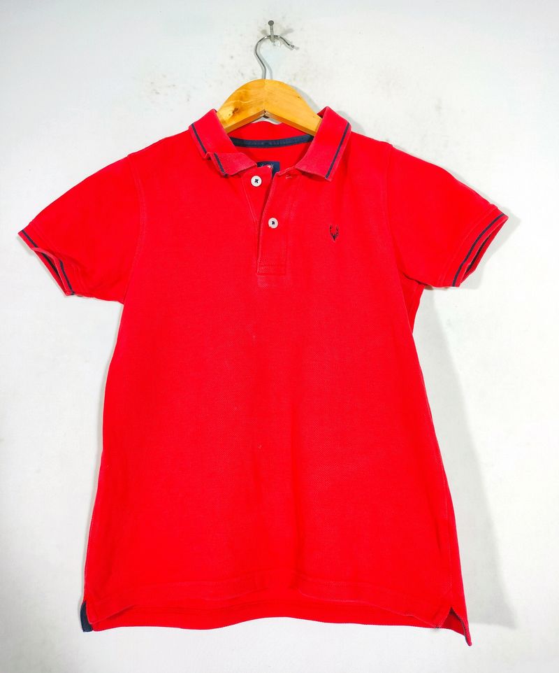 Red Allen Solly T Shirts (Boy's)