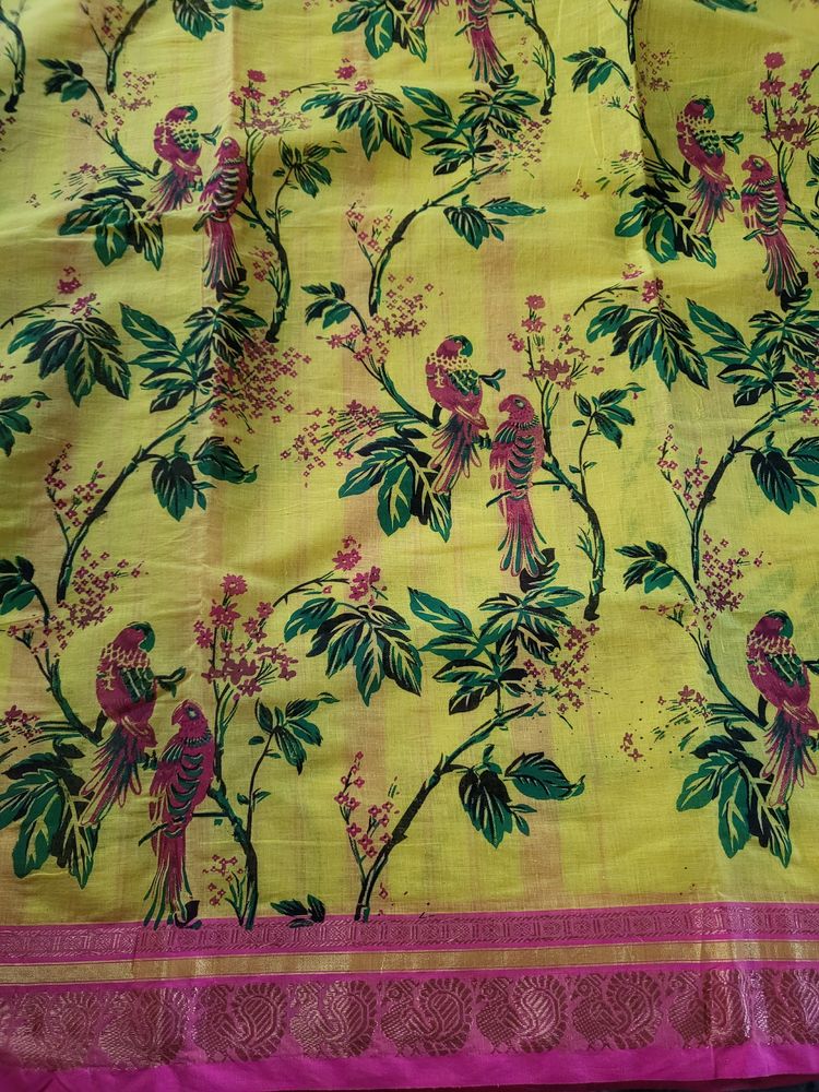 Narayanampet Saree With Designer Screen Print